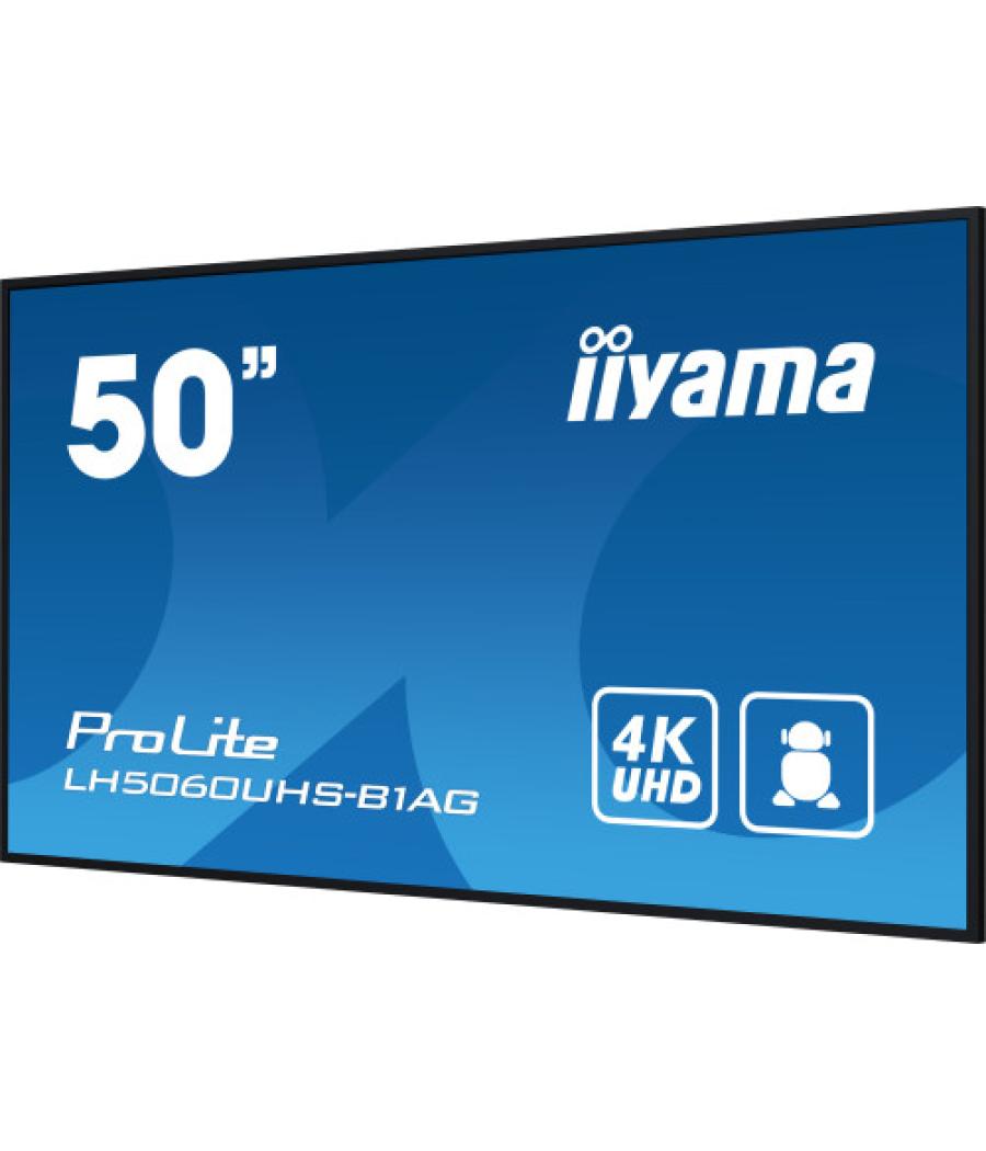 Iiyama lh5060uhs-b1ag pantalla de señalización pizarra de caballete digital 125,7 cm (49.5") led wifi 500 cd / m² 4k ultra hd ne