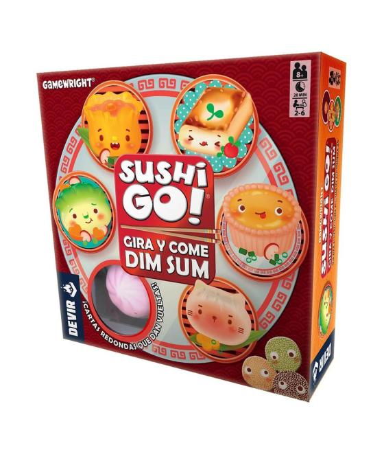 Juego de mesa sushi go gira y come dim sum