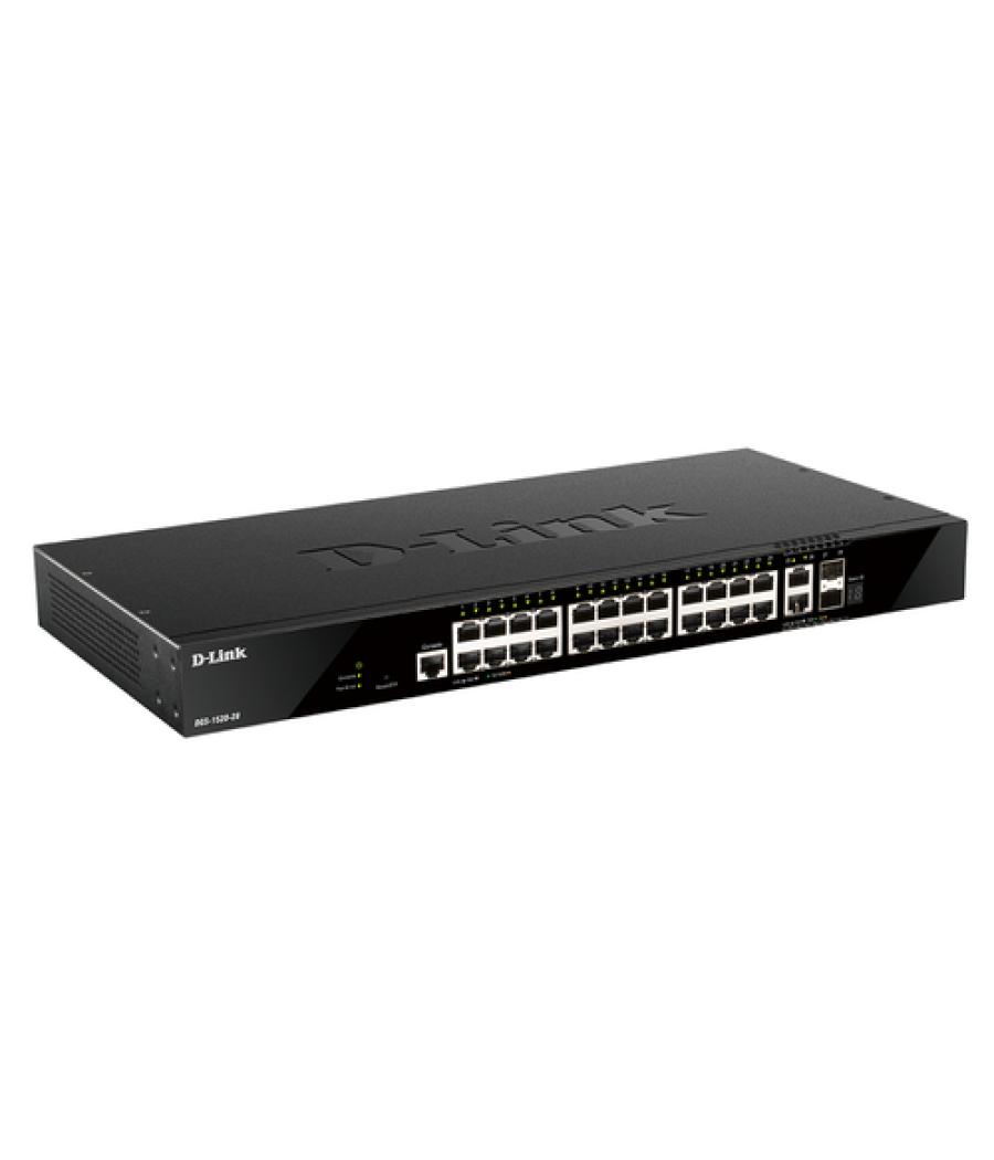 D-Link DGS-1520-28/E switch Gestionado L3 10G Ethernet (100/1000/10000) 1U Negro