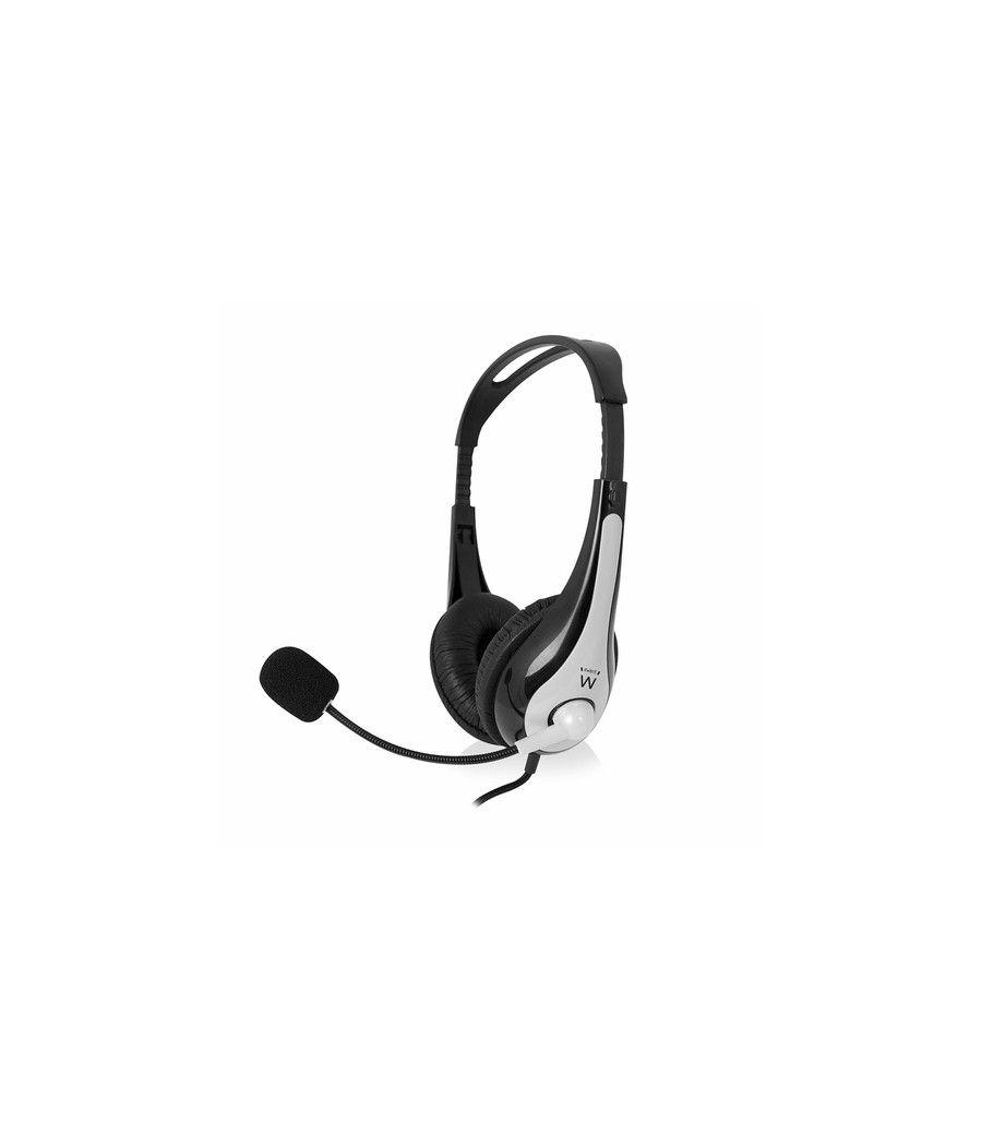 EWENT EW3562 Auriculares + Micrófono Stéreo negro - Imagen 1