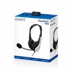 EWENT EW3562 Auriculares + Micrófono Stéreo negro - Imagen 5