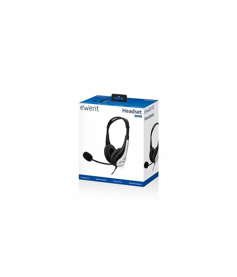 EWENT EW3562 Auriculares + Micrófono Stéreo negro - Imagen 5