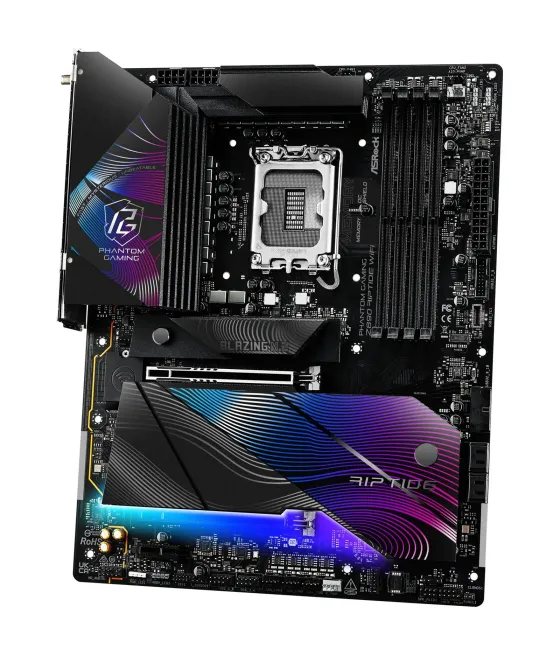 Placa asrock z890 riptide wifi,intel,1851,z890,4ddr5,wifi,atx