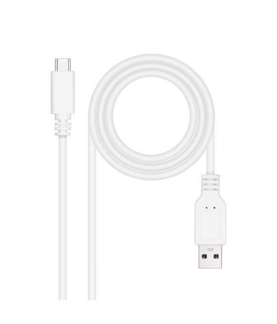 Cable usb 2.0 3a tipo usb-c/m- a/m 1.5 m blanco nanocable