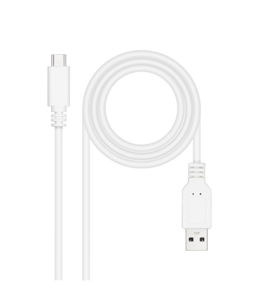 Cable usb 2.0 3a tipo usb-c/m- a/m 1.5 m blanco nanocable