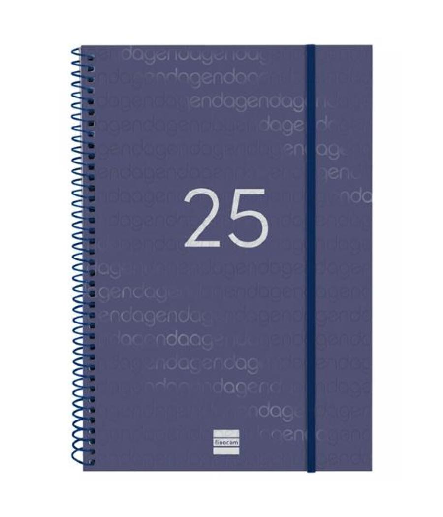 Finocam agenda anual year espiral e11-165x242mm svv azul 2025