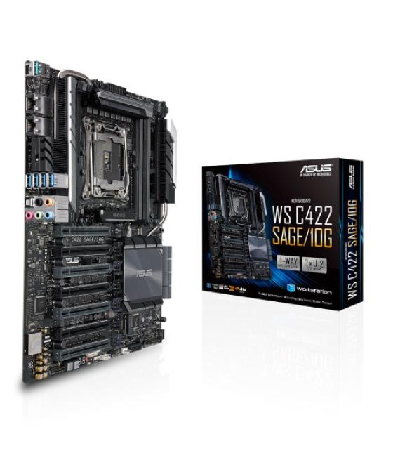 Asus ws c422 sage/10g placa base para servidor y estación de trabajo lga 2066 (socket r4) ceb intel® c422