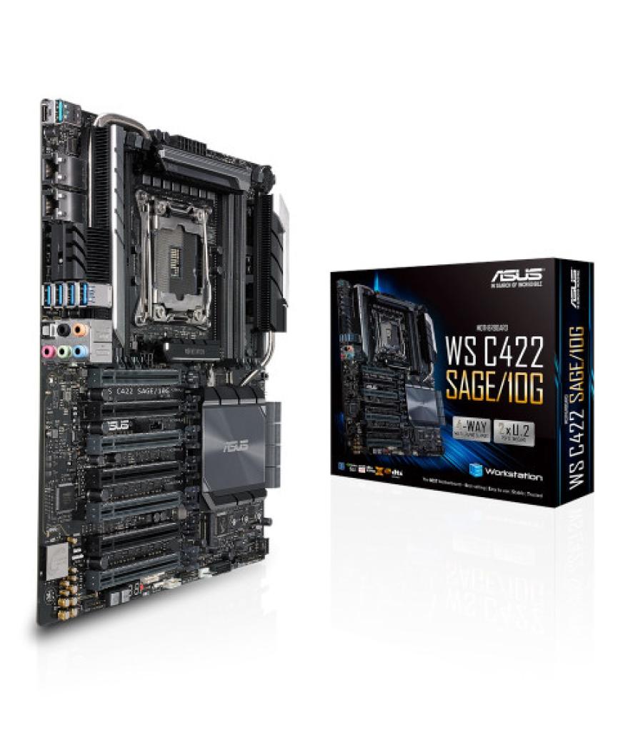 Asus ws c422 sage/10g placa base para servidor y estación de trabajo lga 2066 (socket r4) ceb intel® c422