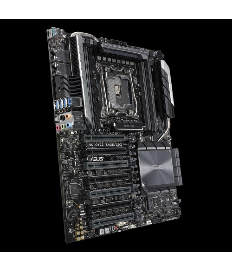 Asus ws c422 sage/10g placa base para servidor y estación de trabajo lga 2066 (socket r4) ceb intel® c422