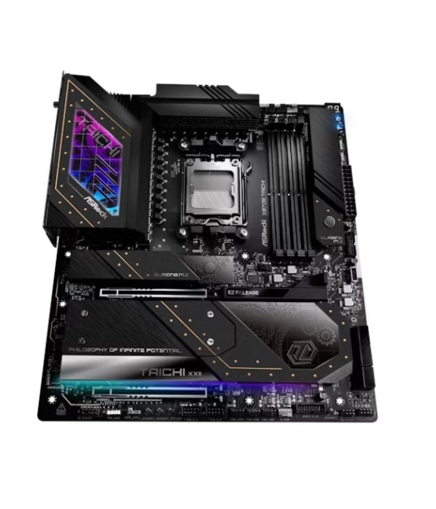 Placa asrock x870e tachi,amd,am5,x870e,4ddr5,256gb,2usb4 type-c+hdmi,6sata3,4m.2,2usb4,7usb3.2,1usb type-c,lan5gb,wifi7+bt,atx