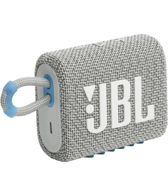 Altavoz con bluetooth jbl go 3 eco/ 4.2w/ 1.0/ blanco