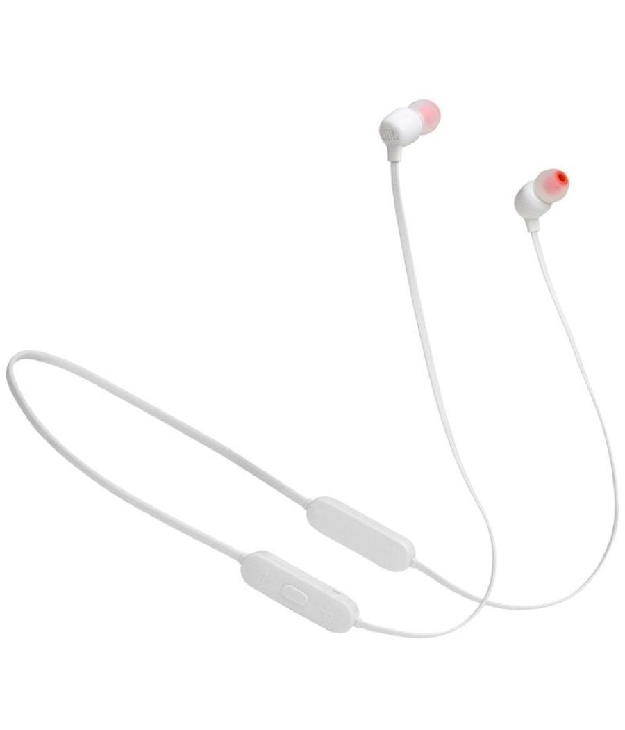 Auriculares inalámbricos intrauditivos jbl tune 125bt/ con micrófono/ bluetooth/ blancos