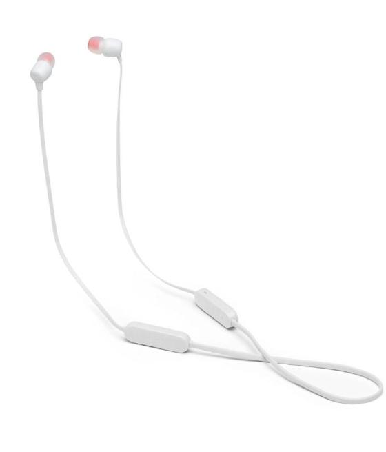 Auriculares inalámbricos intrauditivos jbl tune 125bt/ con micrófono/ bluetooth/ blancos