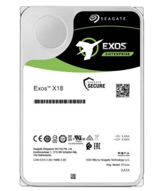 Seagate Exos X18 disco duro interno 14 TB 7200 RPM 256 MB 3.5" Serial ATA III