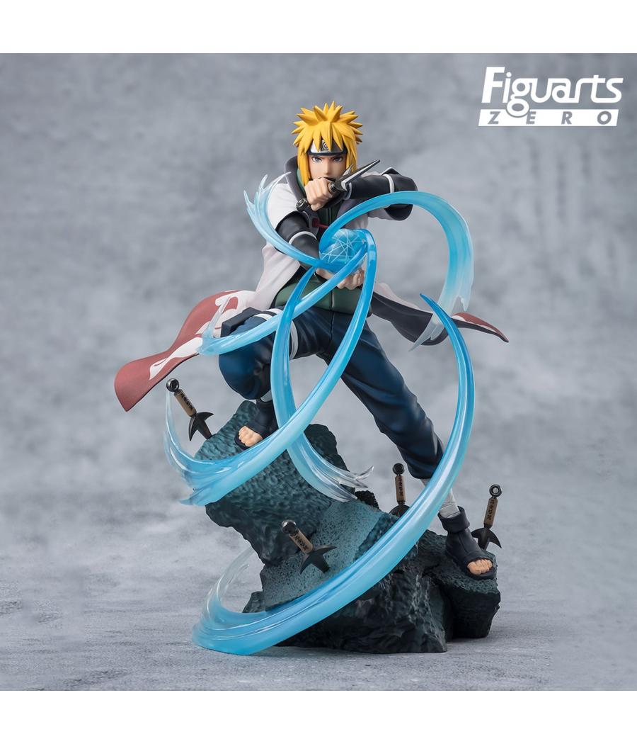 Figura tamshii nations naruto shippuden figuarts zero minato namikaze - rasengan - super fierce battle fig. 20 cm