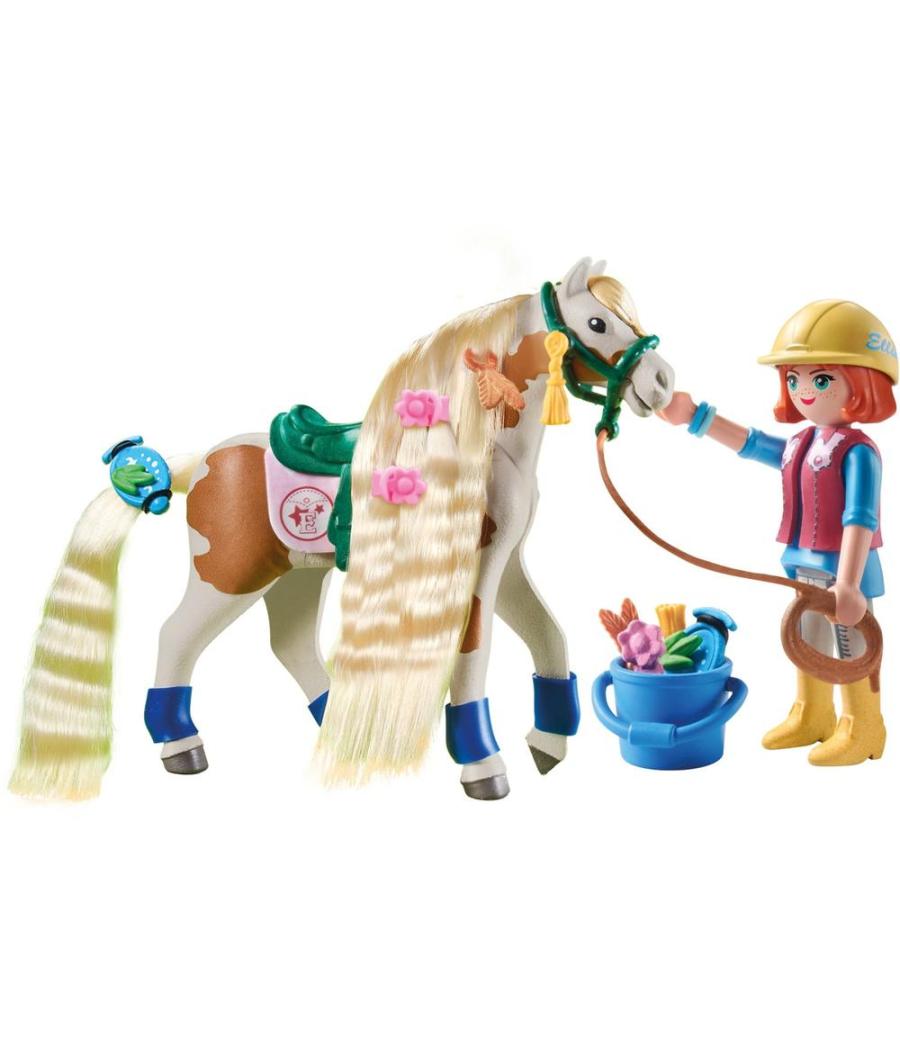 Playmobil ellie con caballo