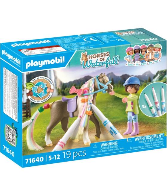 Playmobil set caballo para colorear