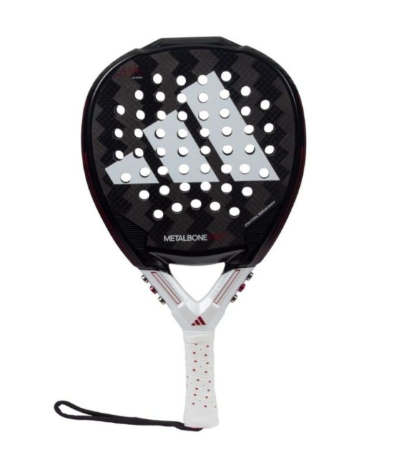 Pala de pádel adidas metalbone hrd+ 2024/ negra y blanca (ale galan)