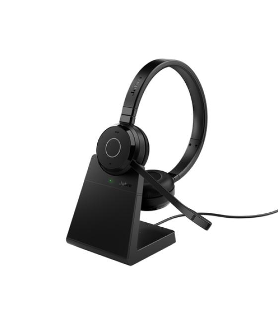 Jabra Evolve 65 TE Auriculares Inalámbrico y alámbrico Diadema Oficina/Centro de llamadas USB tipo A Bluetooth Base de carga Neg