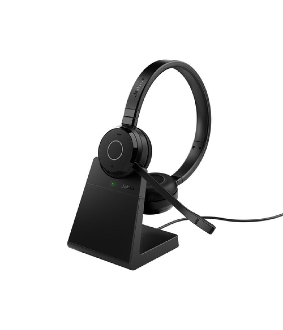 Jabra Evolve 65 TE Auriculares Inalámbrico y alámbrico Diadema Oficina/Centro de llamadas USB tipo A Bluetooth Base de carga Neg