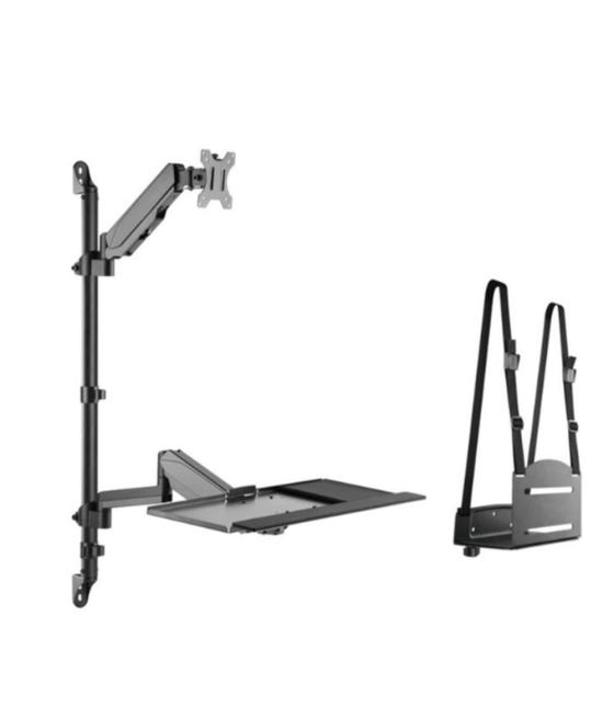 Soporte pared equip vesa hasta 32pulgadas 100x100 max 8kg + soporte teclado max 1kg