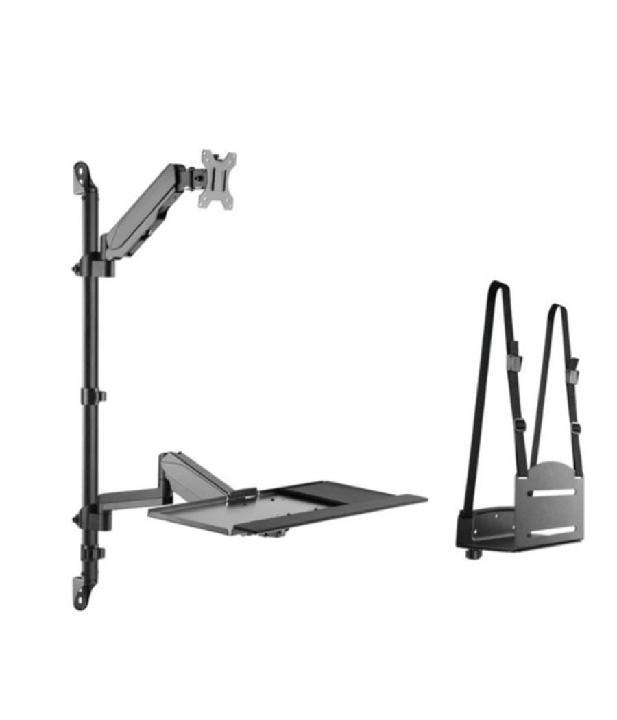 Soporte pared equip vesa hasta 32pulgadas 100x100 max 8kg + soporte teclado max 1kg