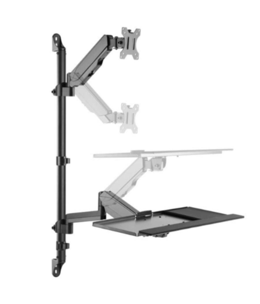 Soporte pared equip vesa hasta 32pulgadas 100x100 max 8kg + soporte teclado max 1kg