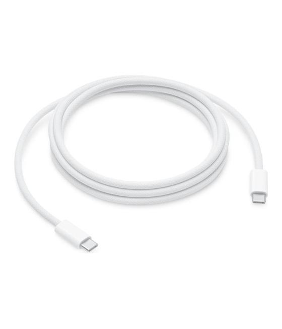 Cable usb tipo c apple 2m - macho - macho - blanco