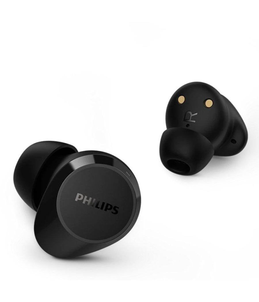 Auriculares bluetooth philips tat1209 con estuche de carga/ autonomía 6h/ negros