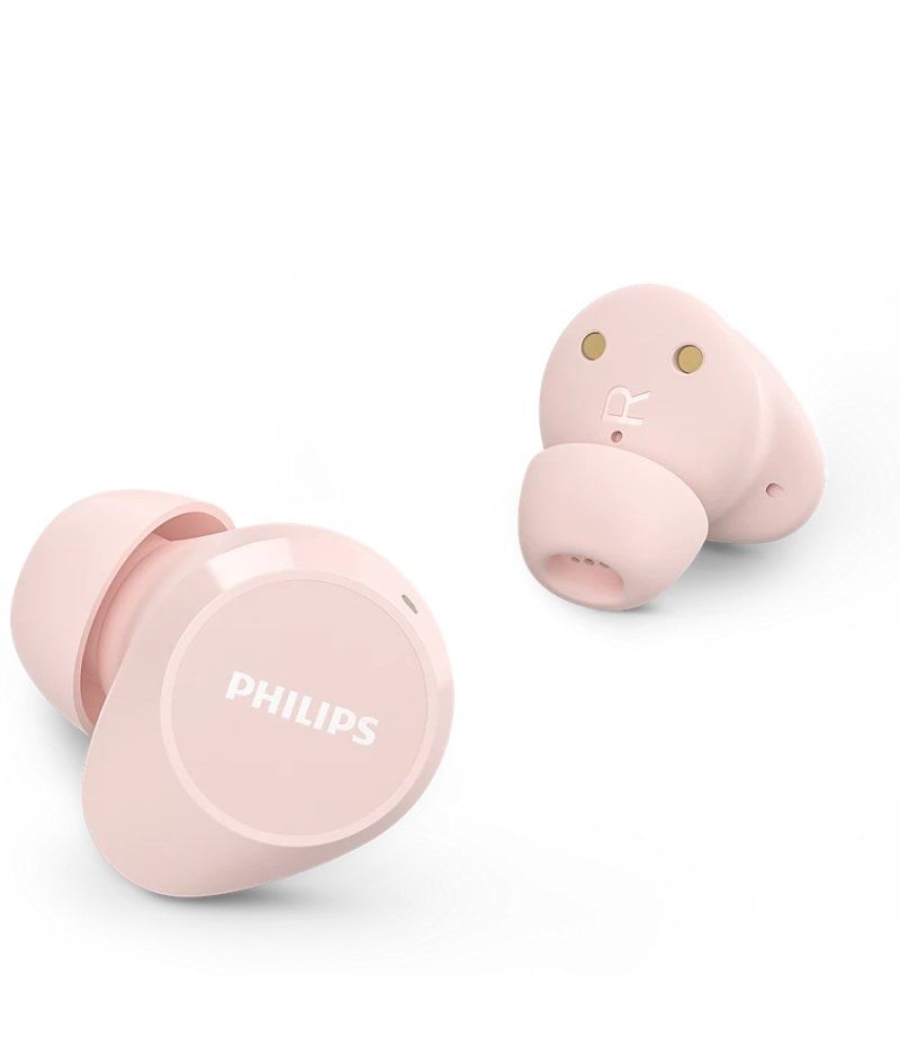 Auriculares bluetooth philips tat1209 con estuche de carga/ autonomía 6h/ rosas