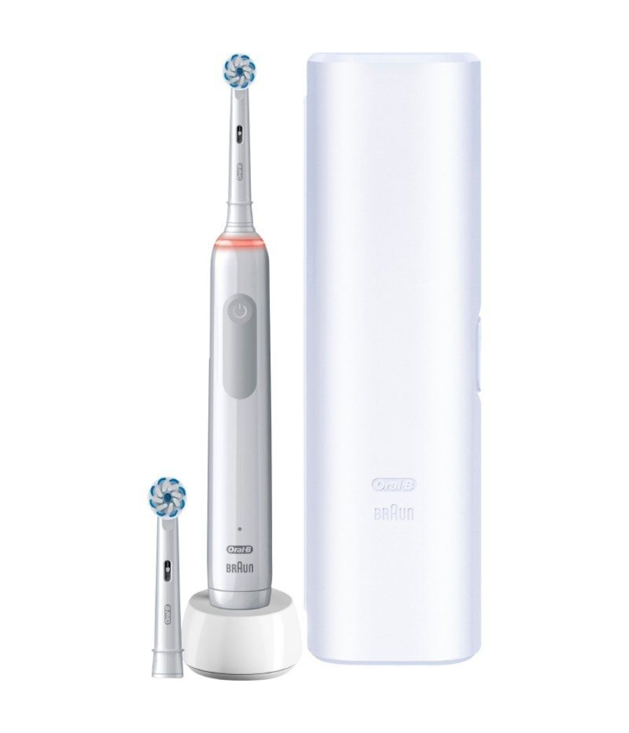 Cepillo dental braun oral-b vitality pro 3 3500/ incluye 2 recambios/ blanco