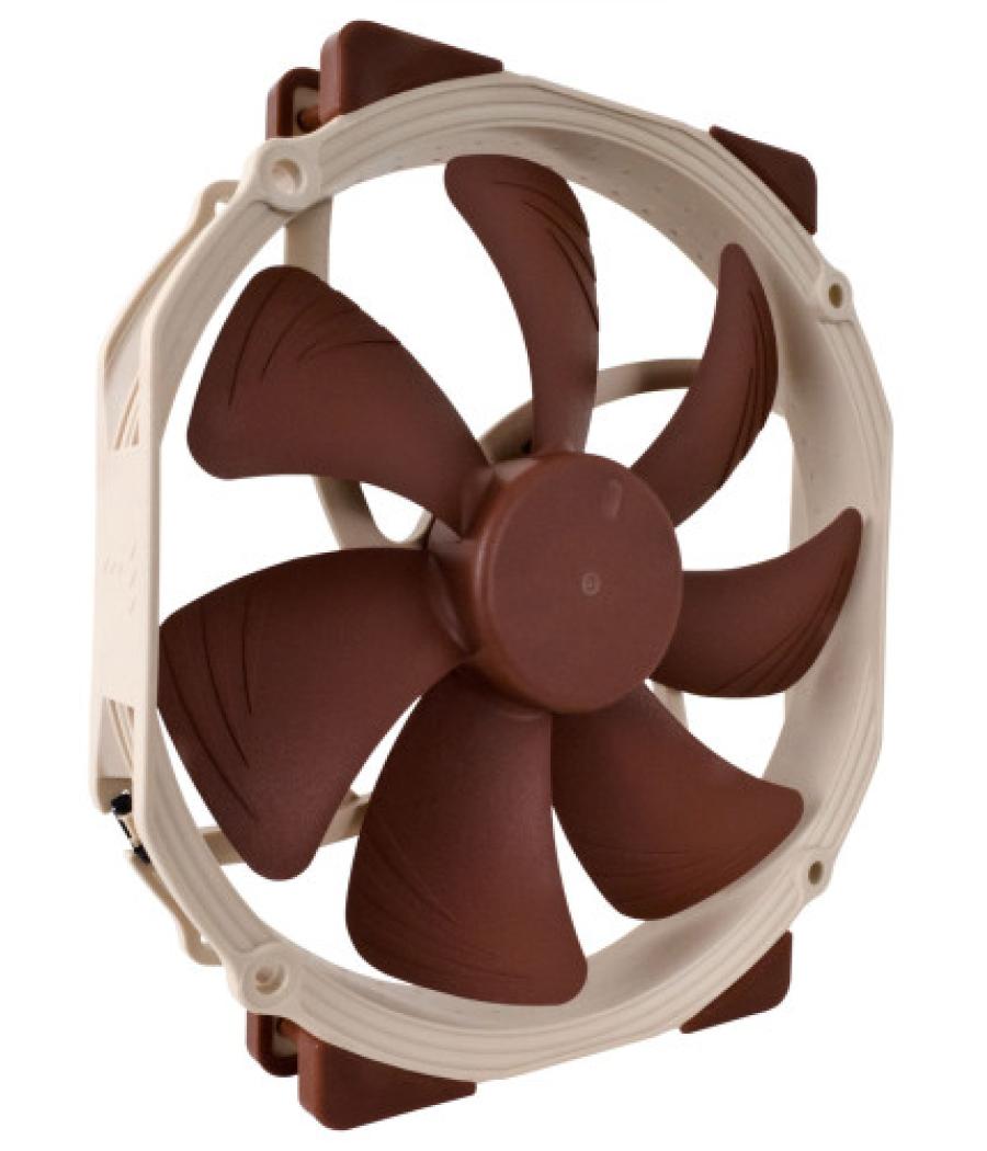 Noctua ventilador caja nf-a15 pwm, 140mm fan, 140x150x25mm, 12v, 1200rpm/900rpm/300rpm, 19,2 db(a), 115,5 m3/h, 1,51 mm h2o, 4 p