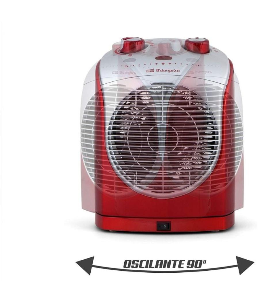 Calefactor orbegozo fh 5025/ 2 niveles de potencia/ 2200w