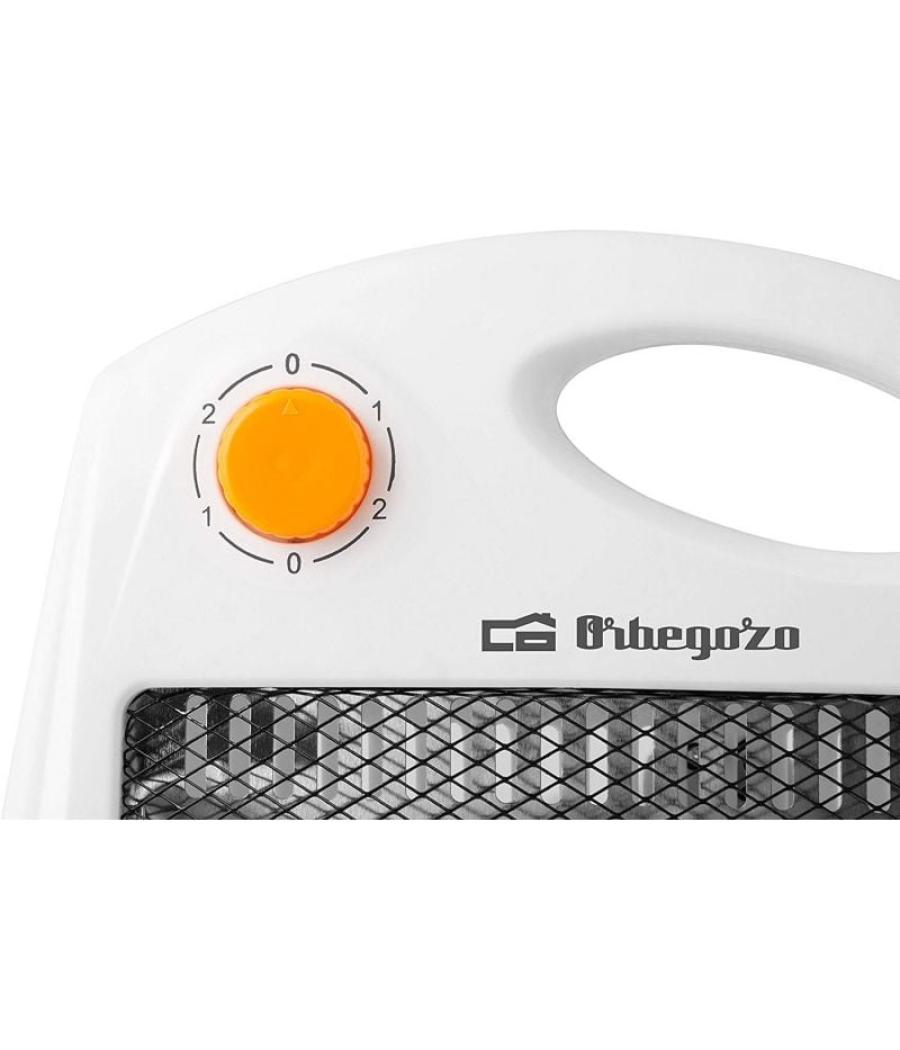 Estufa de cuarzo orbegozo bp 5007/ 2 niveles de potencia/ 800w