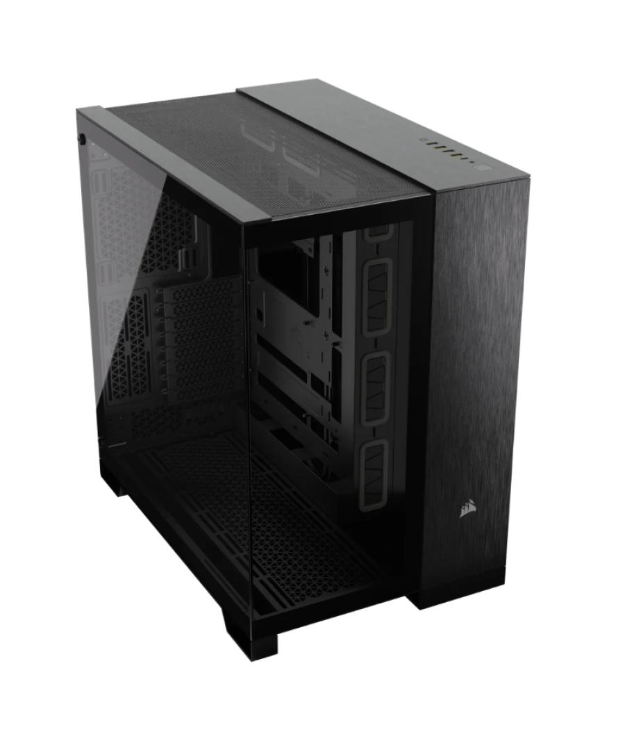 Caja semitorre atx 6500x tg black/obsidian aluminum corsair