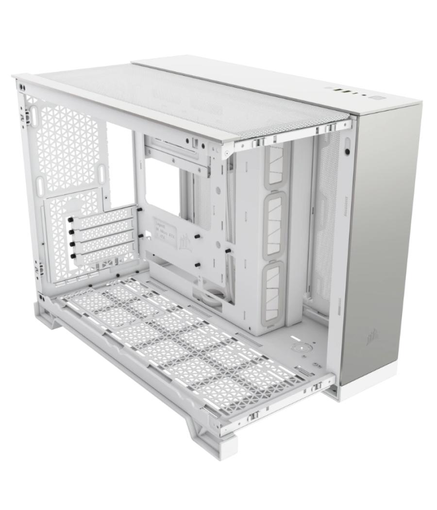 Caja microatx 2500x tg white/satin gray aluminum corsair