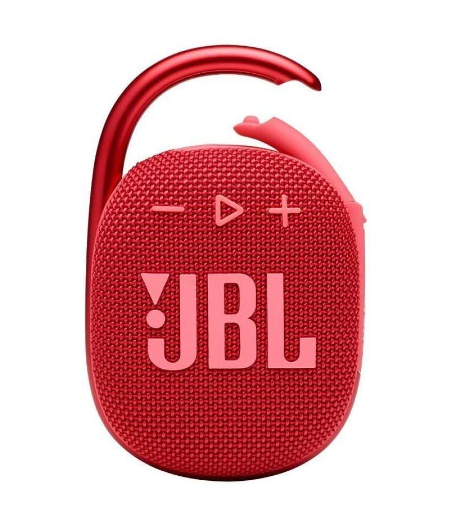 Altavoz con bluetooth jbl clip 4/ 5w/ 1.0/ rojo