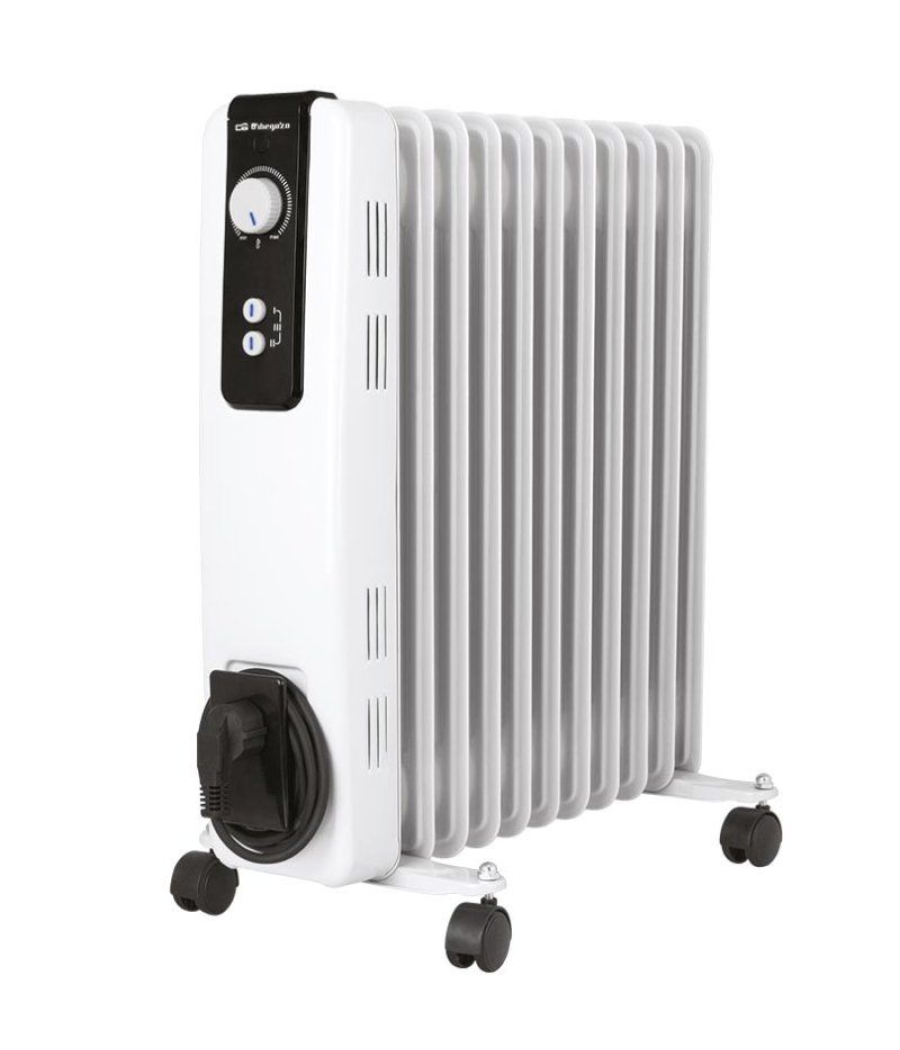 Radiador de aceite orbegozo rh 2500/ 3 potencias/ 2500w/ 11 elementos caloríficos