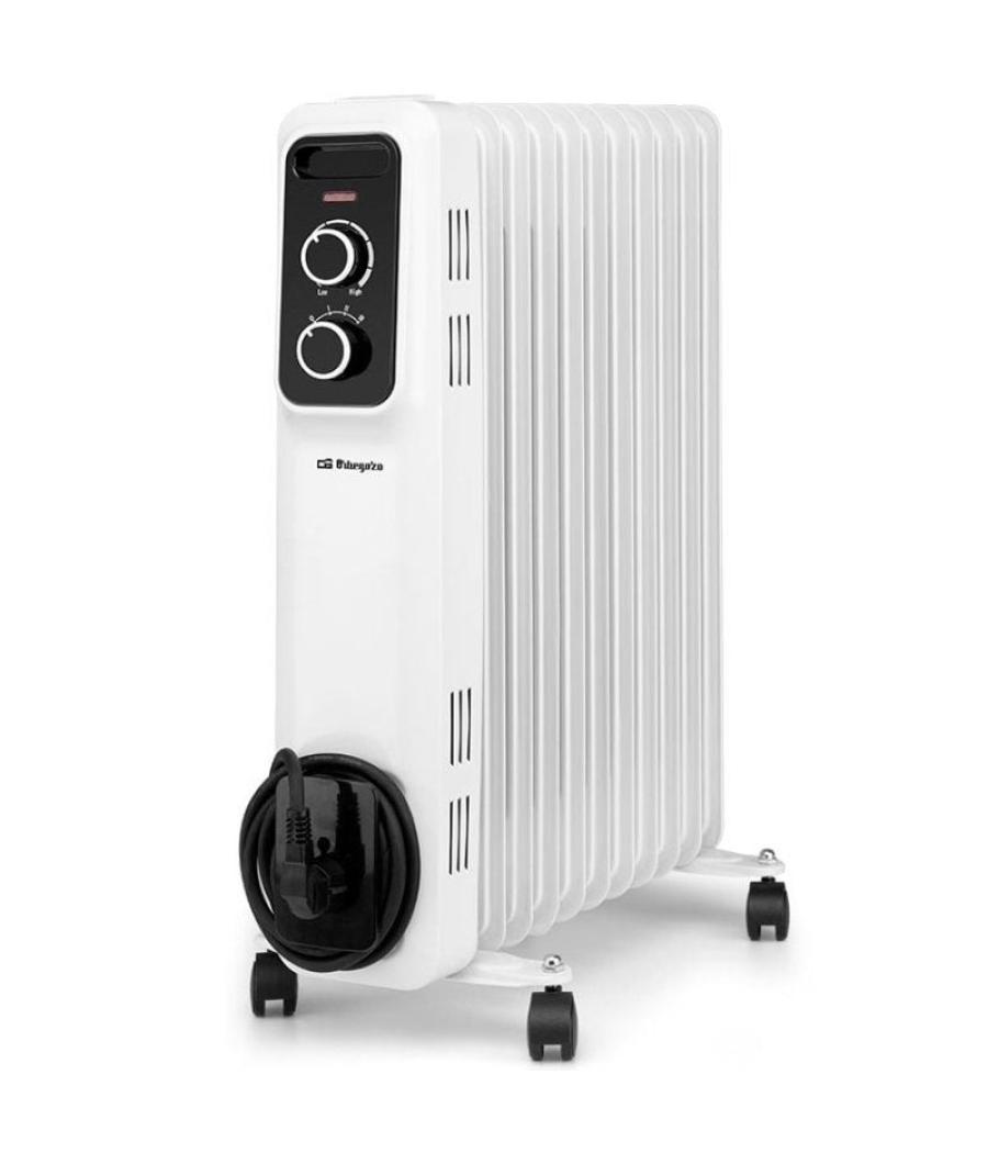 Radiador de aceite orbegozo rs 2000/ 3 potencias/ 2000w/ 9 elementos caloríficos