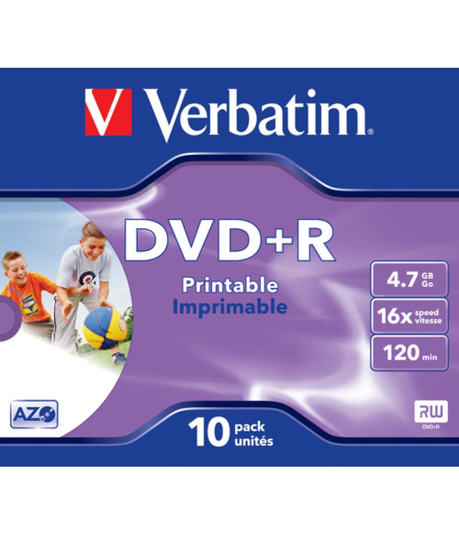 Verbatim 43508 DVD en blanco 4,7 GB DVD+R 10 pieza(s)