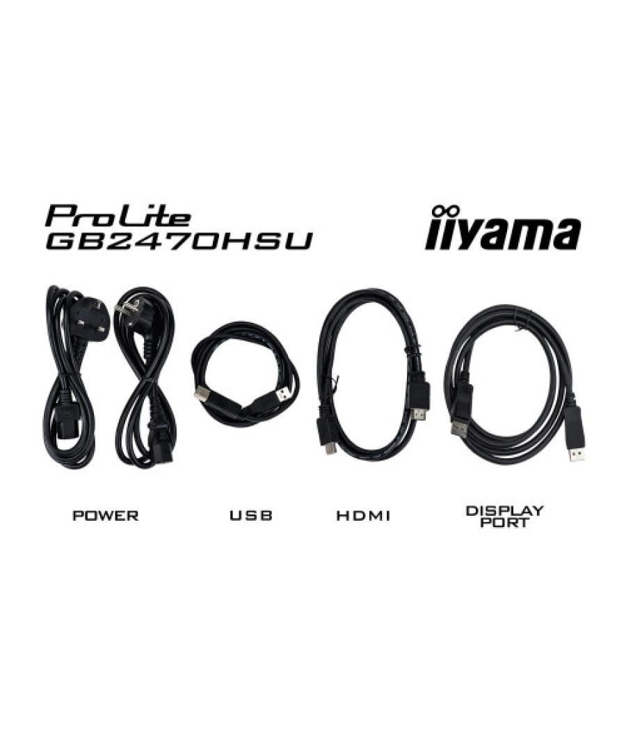 Iiyama g-master gb2470hsu-b6 pantalla para pc 60,5 cm (23.8") 1920 x 1080 pixeles full hd lcd negro