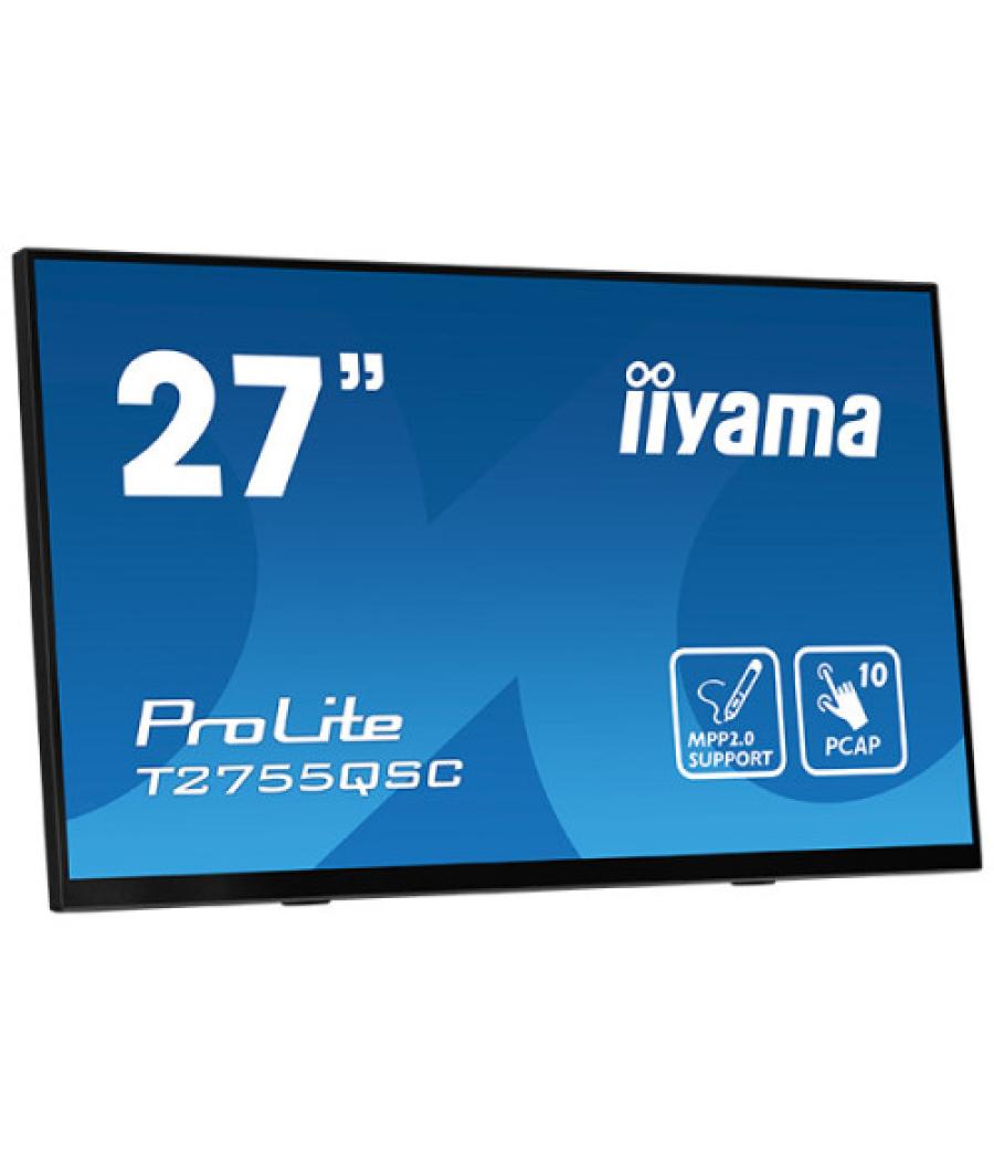 Iiyama prolite t2755qsc-b1 pantalla para pc 68,6 cm (27") 2560 x 1440 pixeles full hd lcd pantalla táctil negro