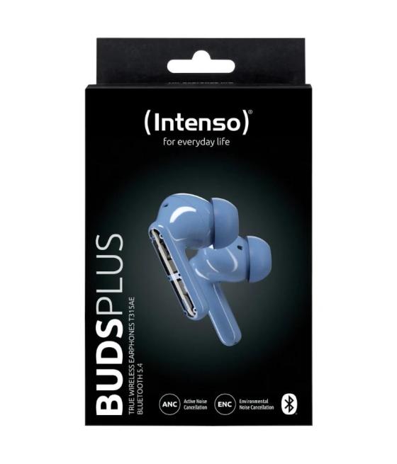 Intenso | buds plus auriculares tws anc+enc | azul