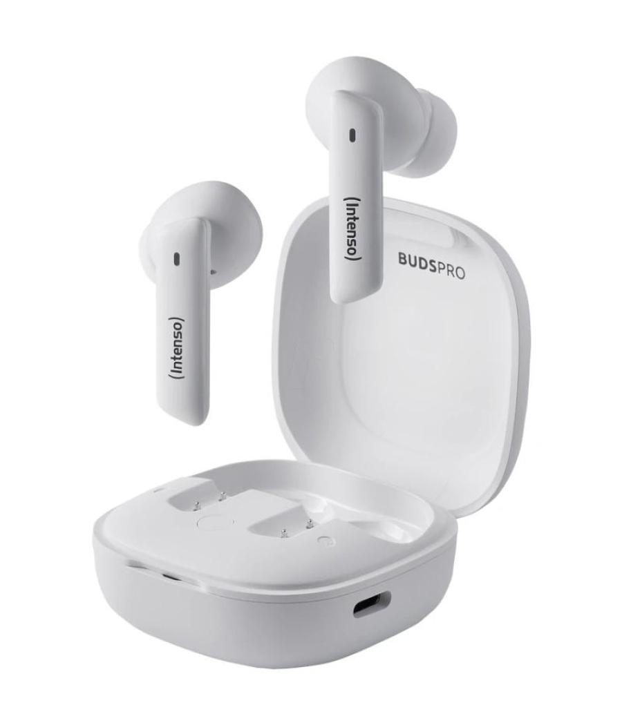 Intenso | buds pro auriculares tws h-anc+enc|blanc