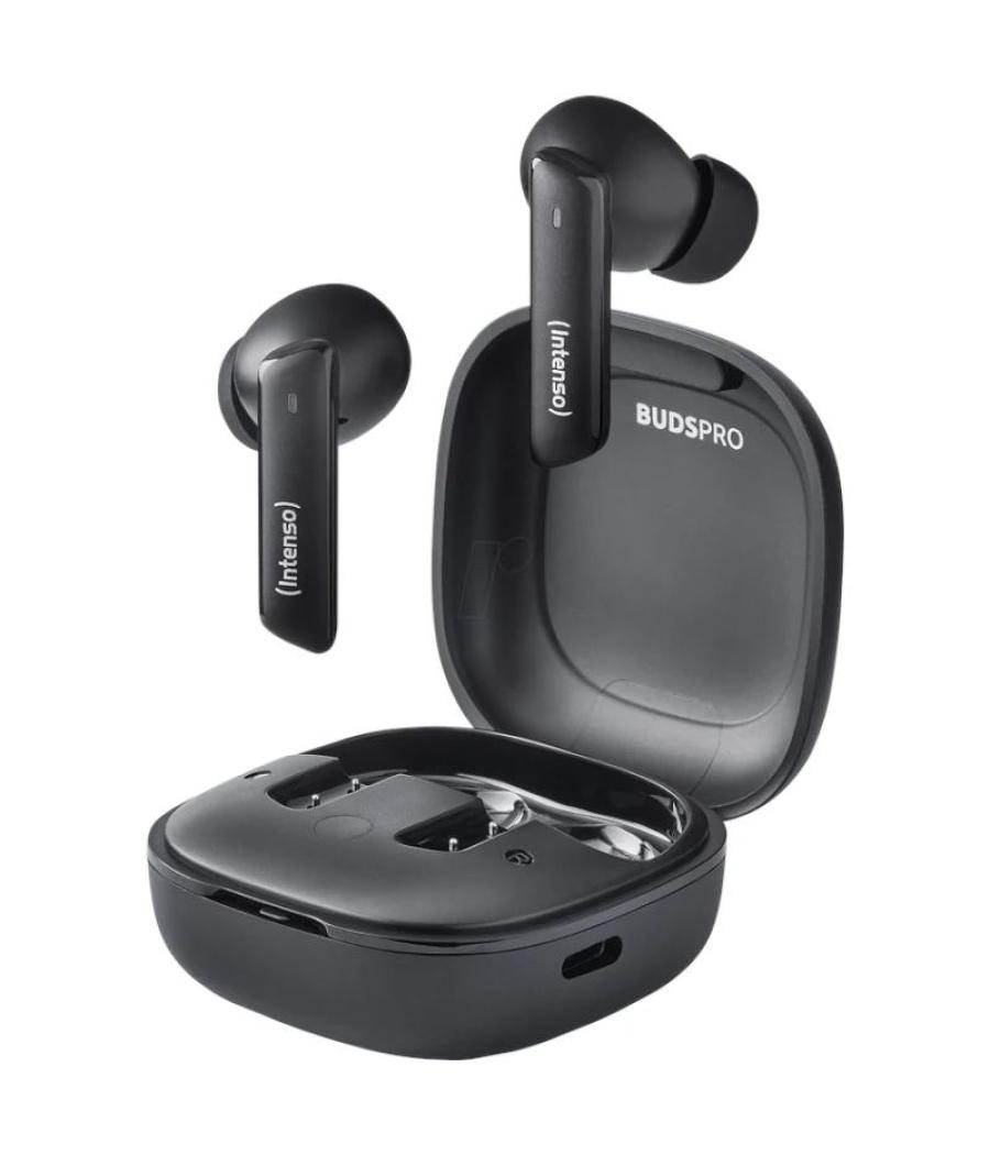 Intenso | buds pro auriculares tws h-anc+enc|negro