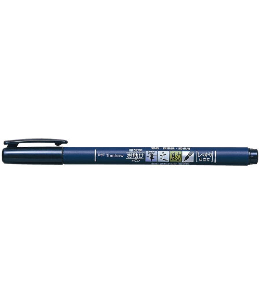 Rotulador base agua punta elástica dura negro tombow ws-bh-1p