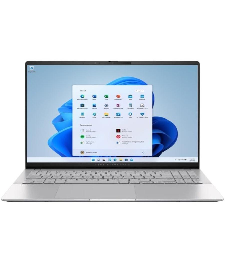 Portátil asus vivobook s15 oled s5507qa-ma090w qualcomm snapdragon x1e-78-100/ 16gb/ 512gb ssd/ 15.6'/ win11