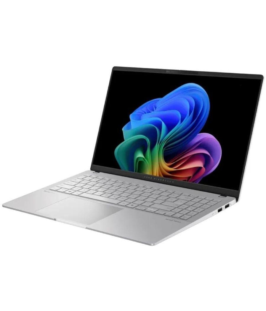 Portátil asus vivobook s15 oled s5507qa-ma090w qualcomm snapdragon x1e-78-100/ 16gb/ 512gb ssd/ 15.6'/ win11