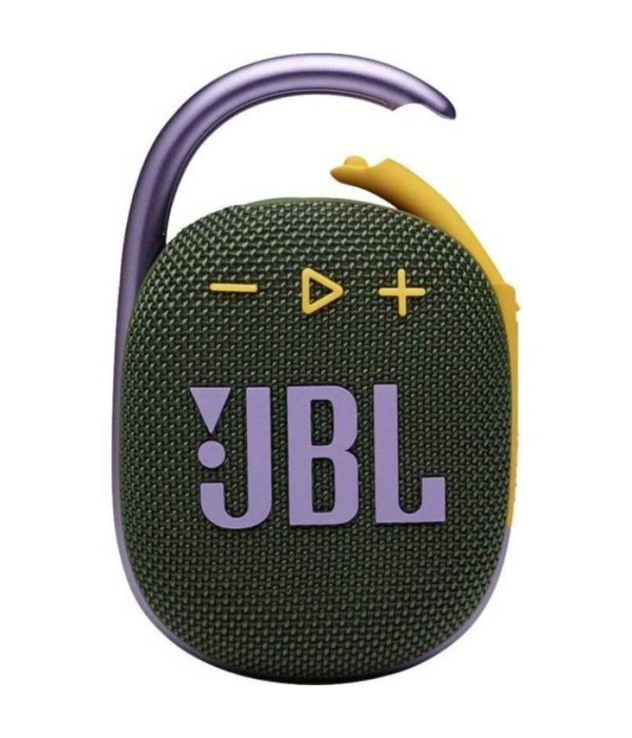 Altavoz con bluetooth jbl clip 4/ 5w/ 1.0/ verde