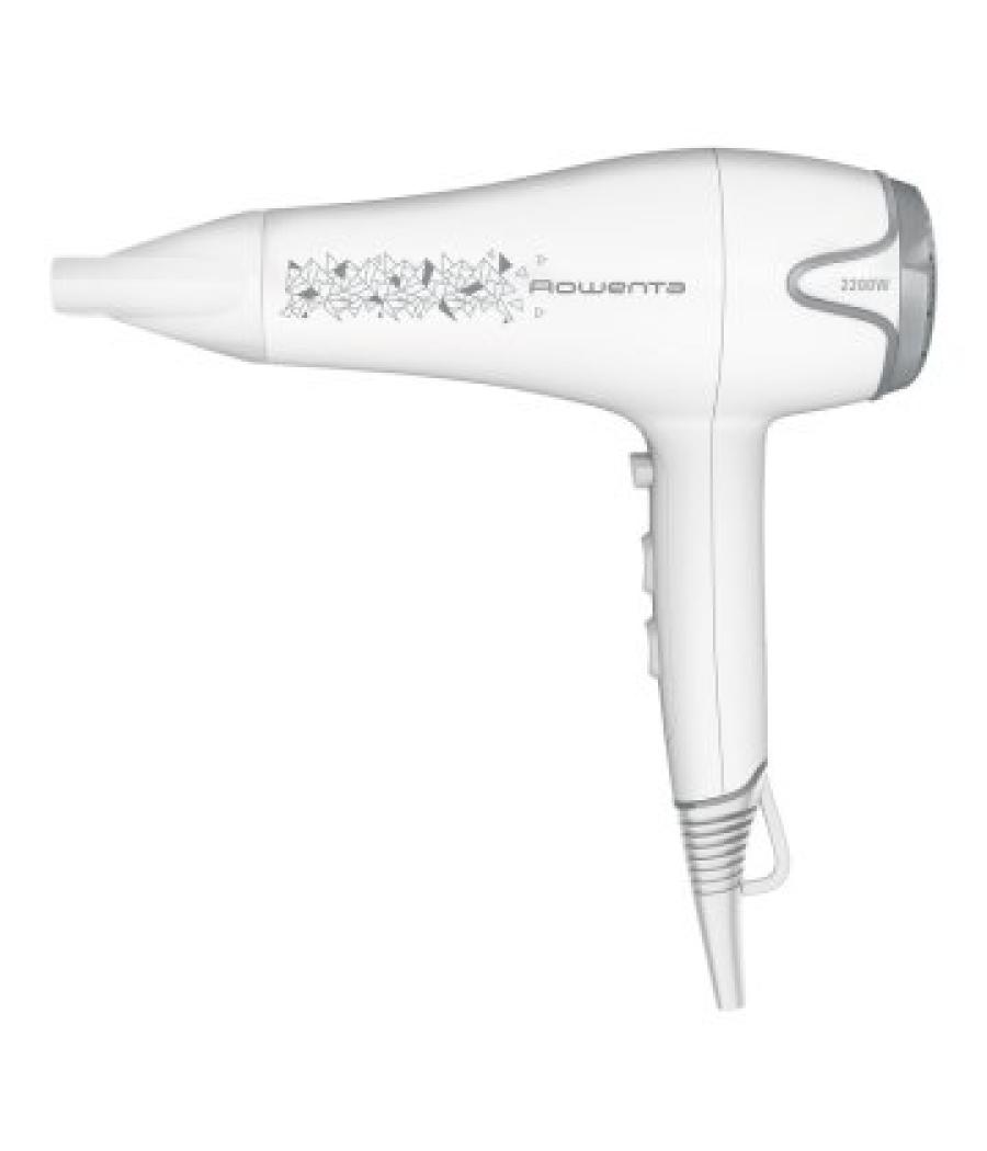 Secador de pelo rowenta cv5709f0 motion dry 2200w color blanco 6 ajustes y difusor